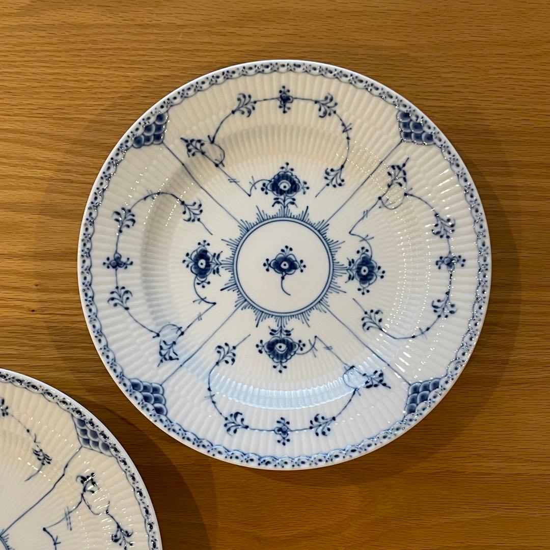 ロイヤルコペンハーゲン　ブルーフルーテッド　ハーフレース　プレート 26cm