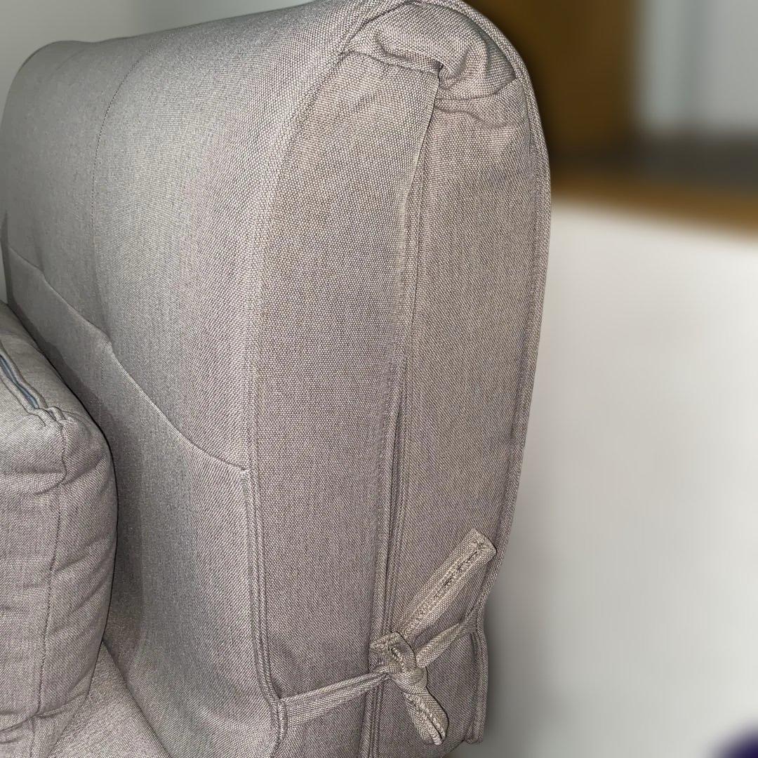 グレー ジュ　ソファベッド クッション付き ソファーベッド　グレー　ベージュ