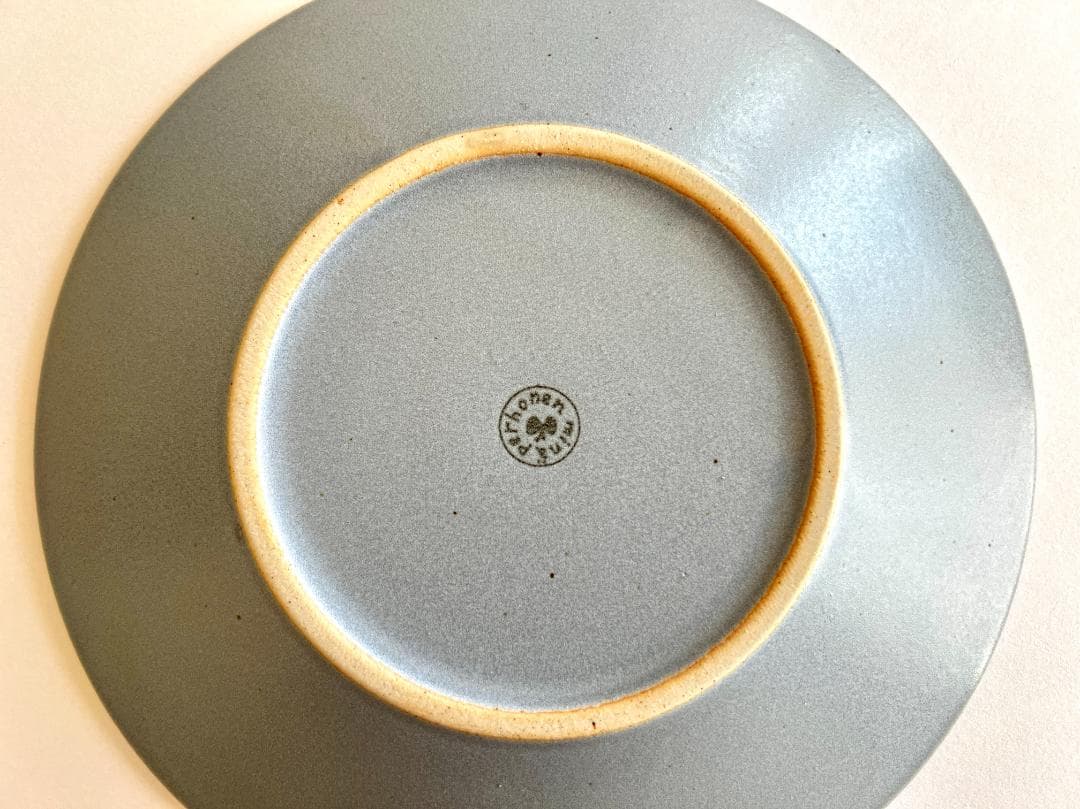 【大・小セット】ミナペルホネン 皿 タンバリン ライトブルー プレート