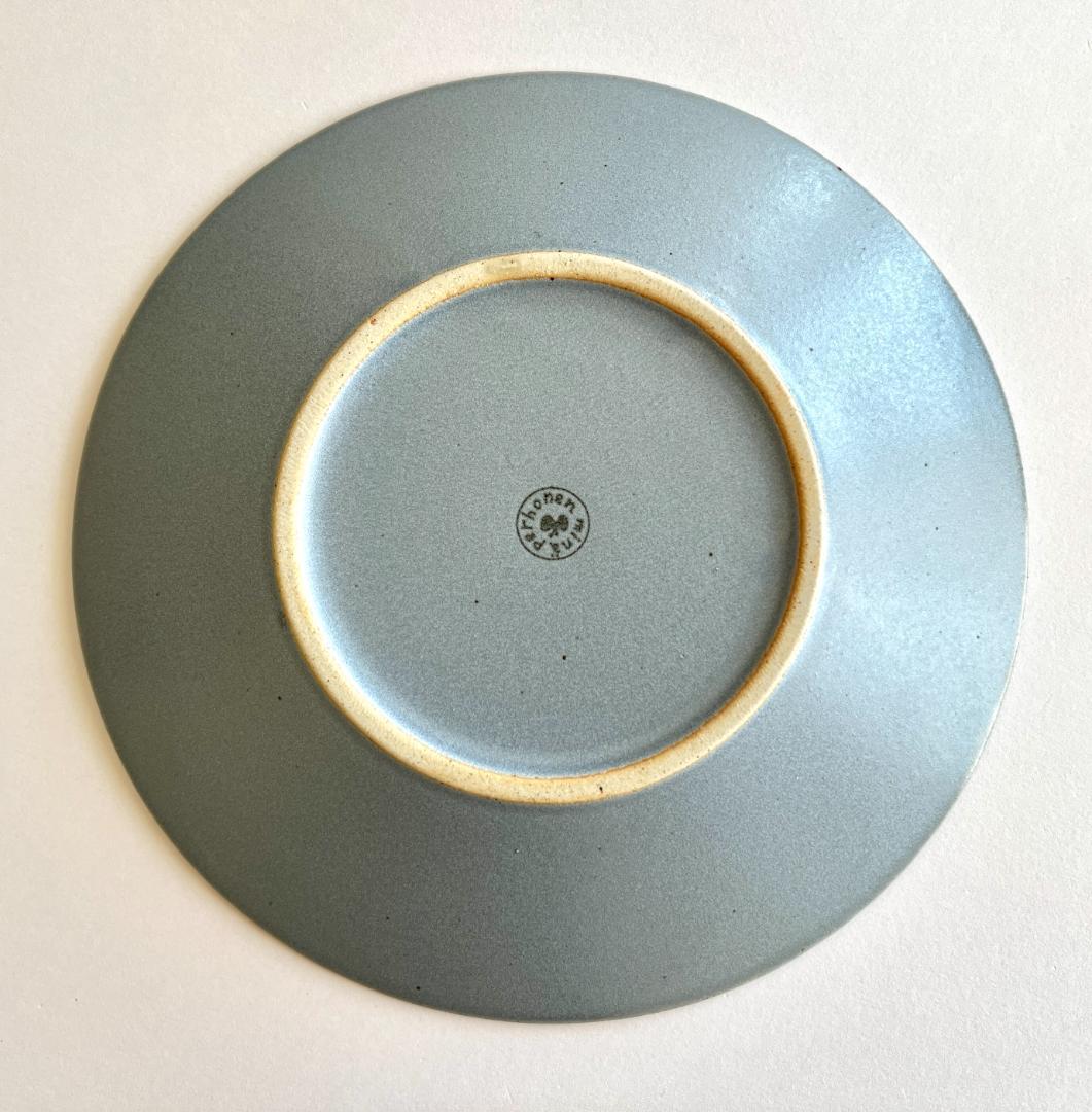 【大・小セット】ミナペルホネン 皿 タンバリン ライトブルー プレート