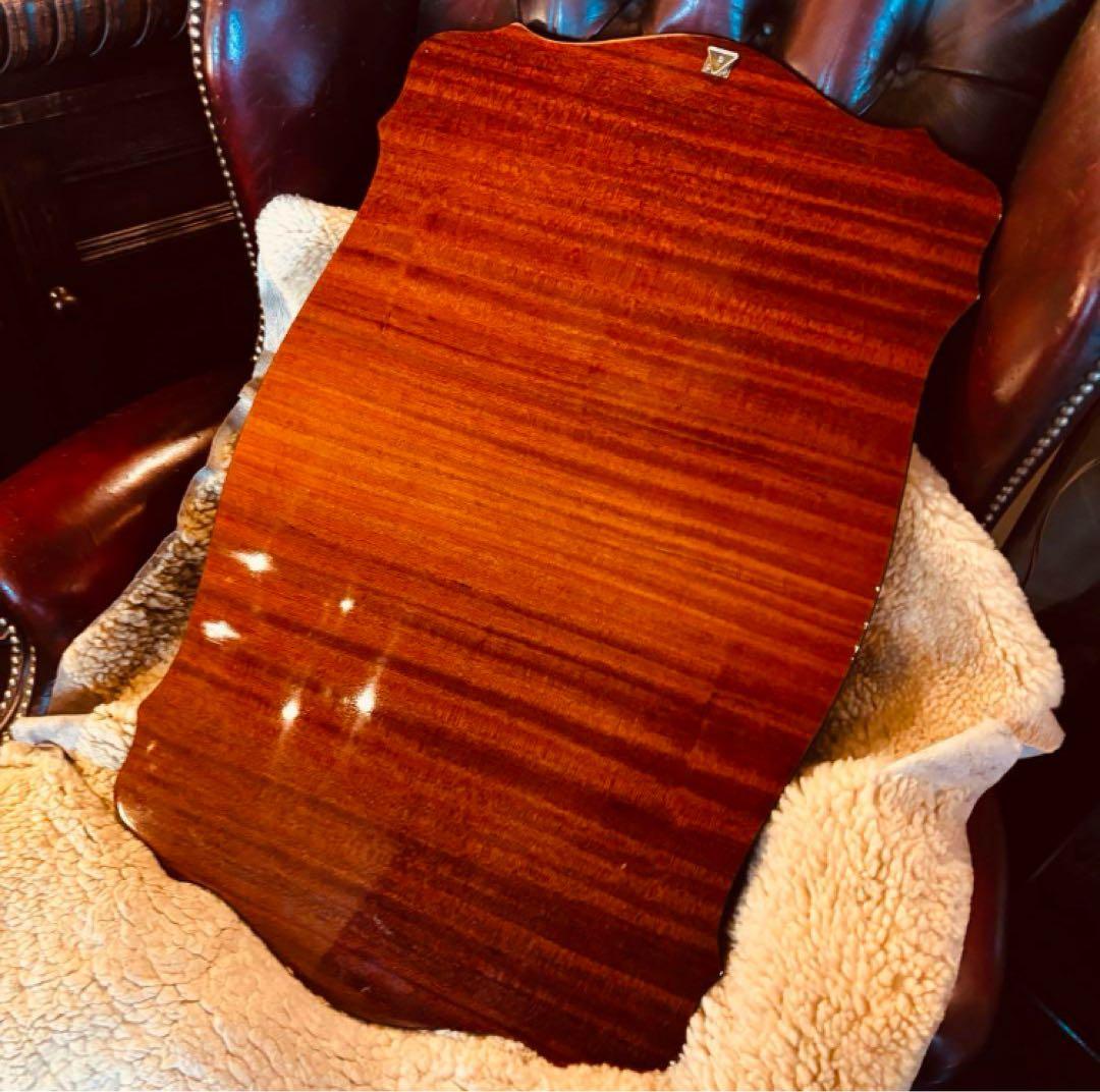 湯布院アンティーク イタリア ドマン ウォールミラー ブルー 大型鏡象嵌 ウッド