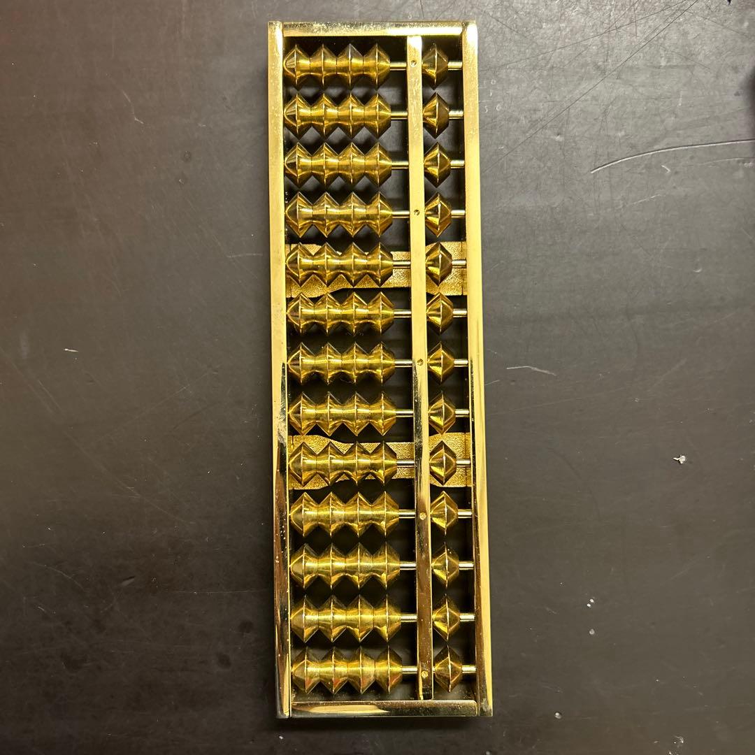 唐草 黄金算盤 そろばん 金メッキ 24KGP - メルカリ