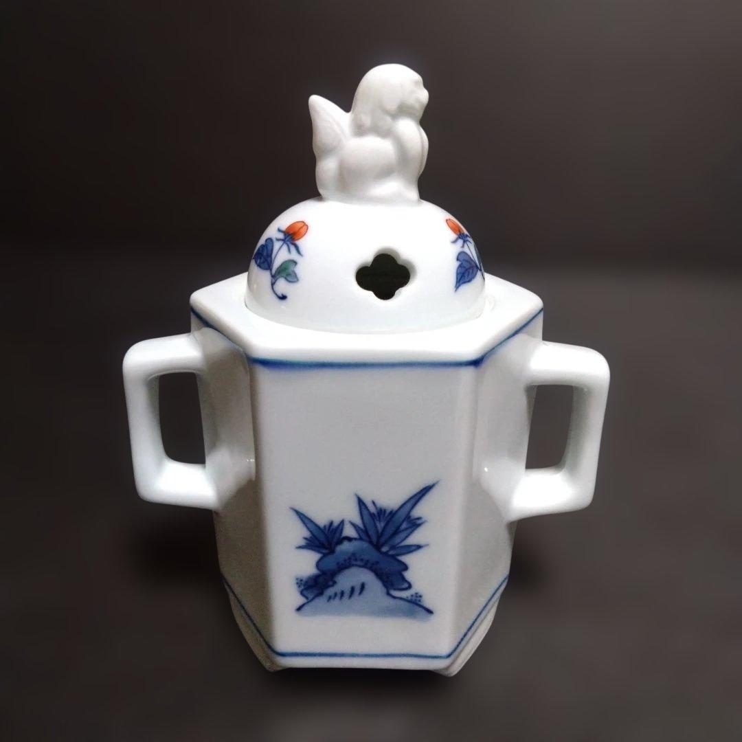 新品 伊万里鍋島焼 魯山窯 香炉　お祝い　癒やし　インテリア置物