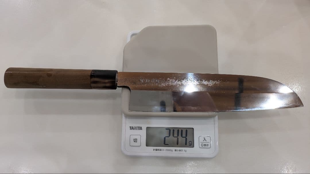 薄刃包丁　尚台正吉　ミガキ仕上げ　刃渡り約210