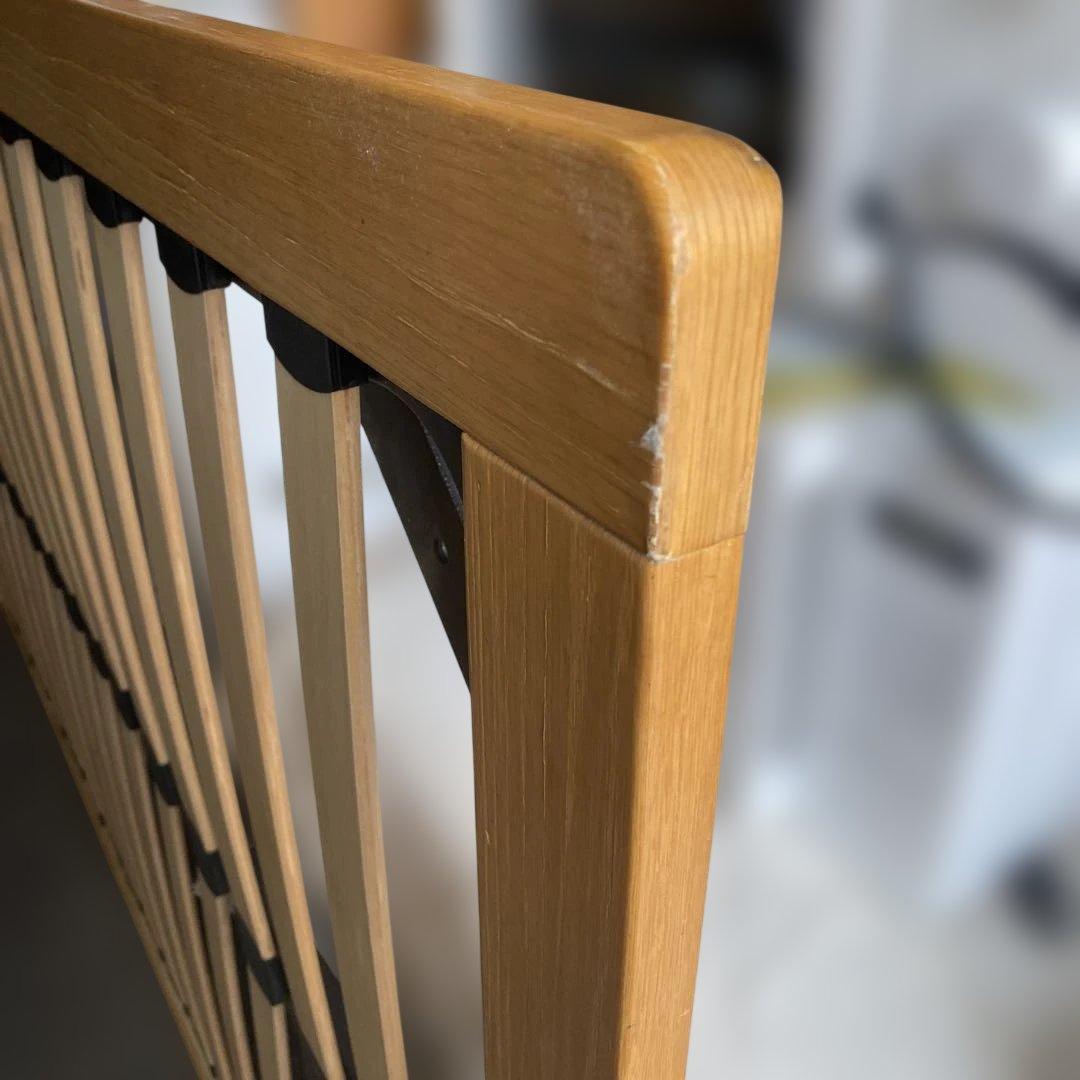 近隣地域限定送料無料❗️無印良品・木製ベッドフレーム オーク材突板　セミダブル