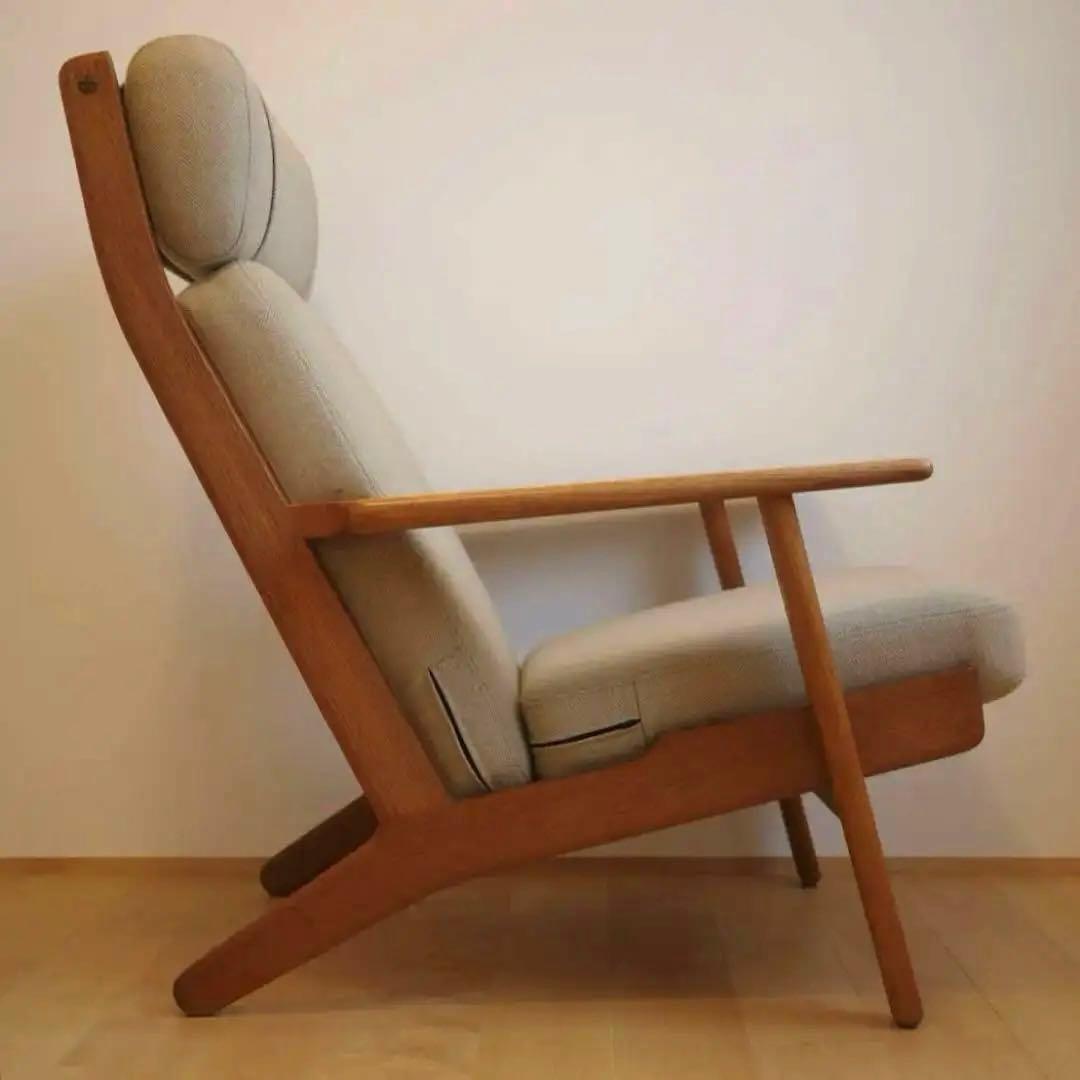 GE290A　ハイバックソファ　オーク材　Hans J.Wegner