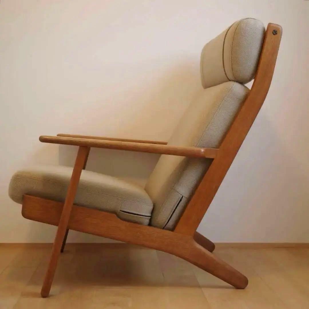 GE290A　ハイバックソファ　オーク材　Hans J.Wegner