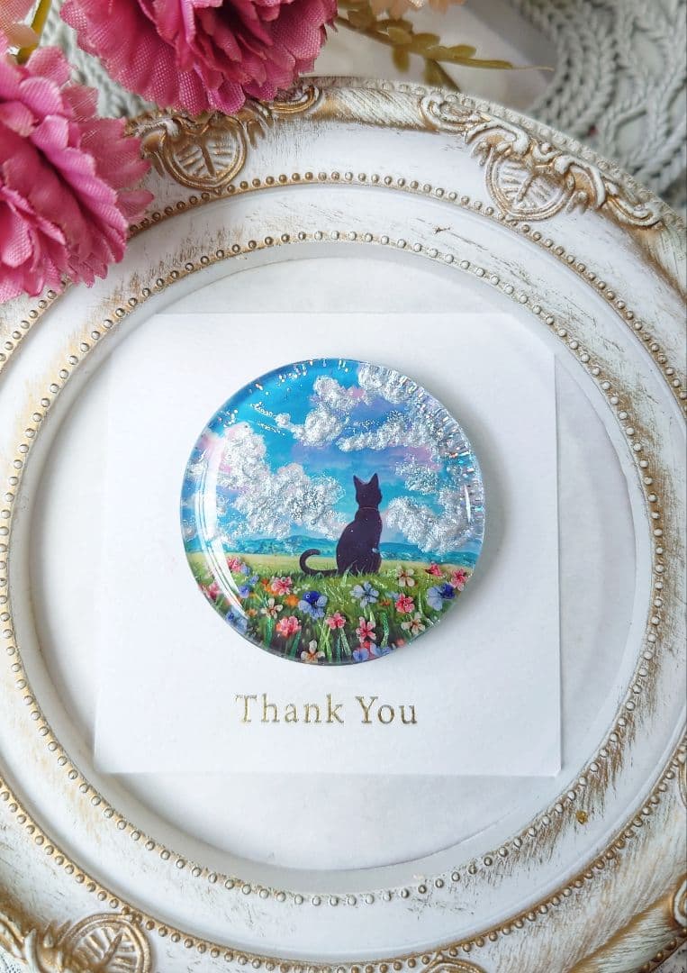 レジン 猫 ヘアゴム ブローチ ポニーフック No.222 | 激安通販のイー