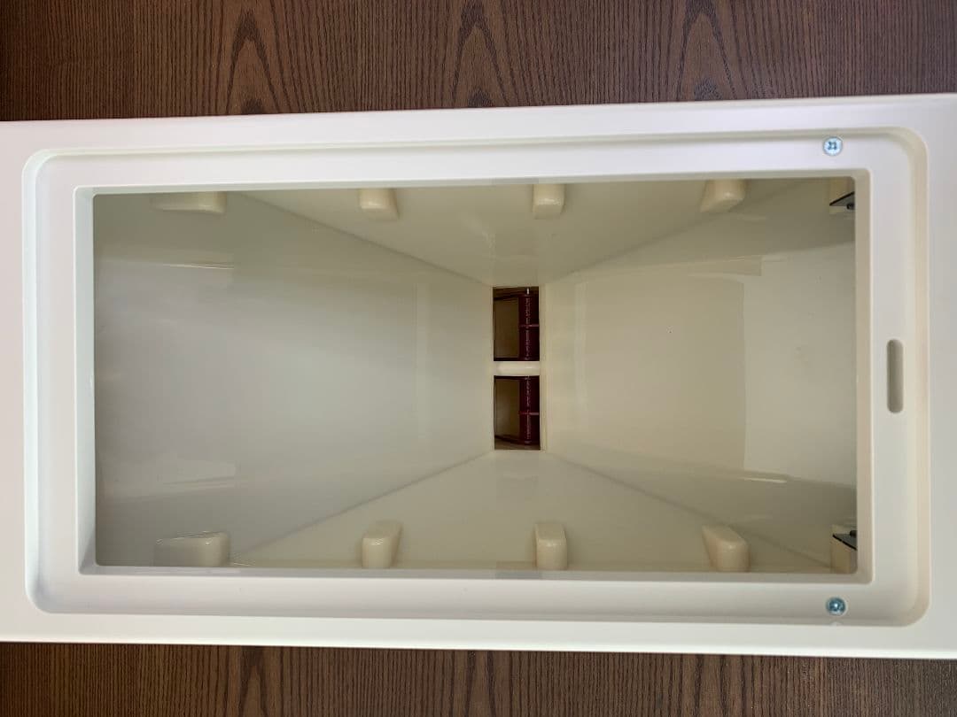 ★白色 無洗米兼用コンパクトライスボックス(米びつ) ３２kg 未使用品★