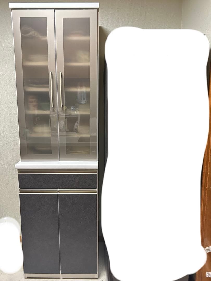 ニトリ　食器棚(ラピス60 クローチェ)