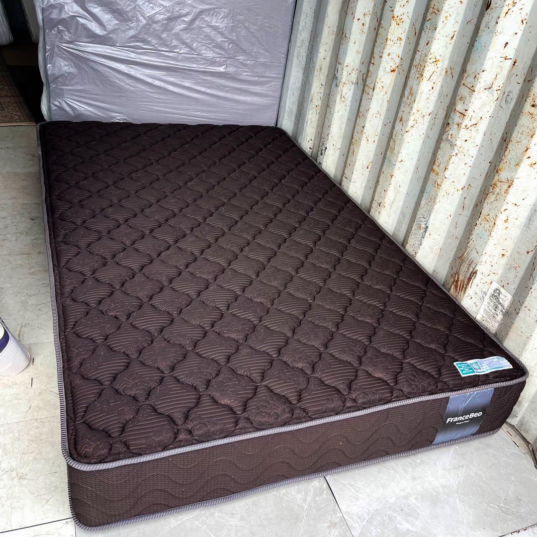 取付無料！フランスベッド ハイジェニックPW ダークブラウンセミダブルマットレス