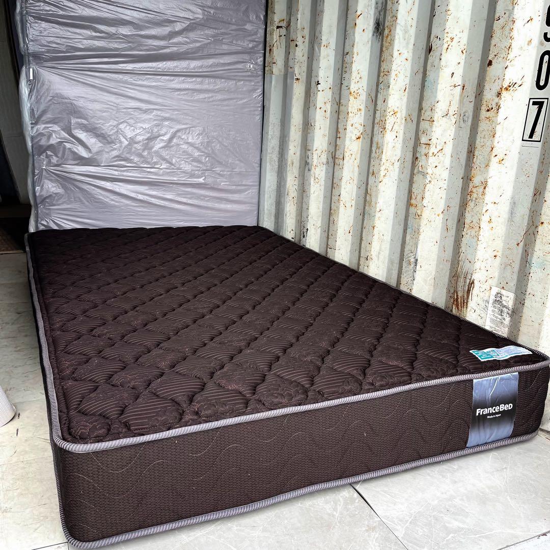 取付無料！フランスベッド ハイジェニックPW ダークブラウンセミダブルマットレス