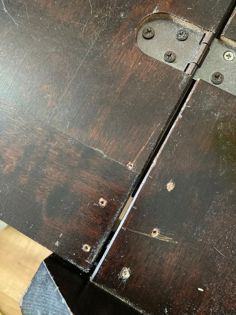 0353：ライティングビューロー 北海道民芸家具 骨董　デスク　レトロ