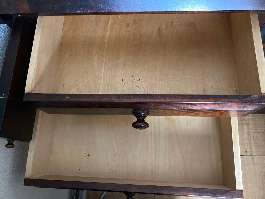 0353：ライティングビューロー 北海道民芸家具 骨董　デスク　レトロ