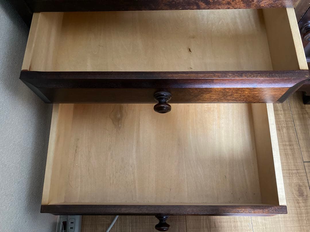 0353：ライティングビューロー 北海道民芸家具 骨董　デスク　レトロ