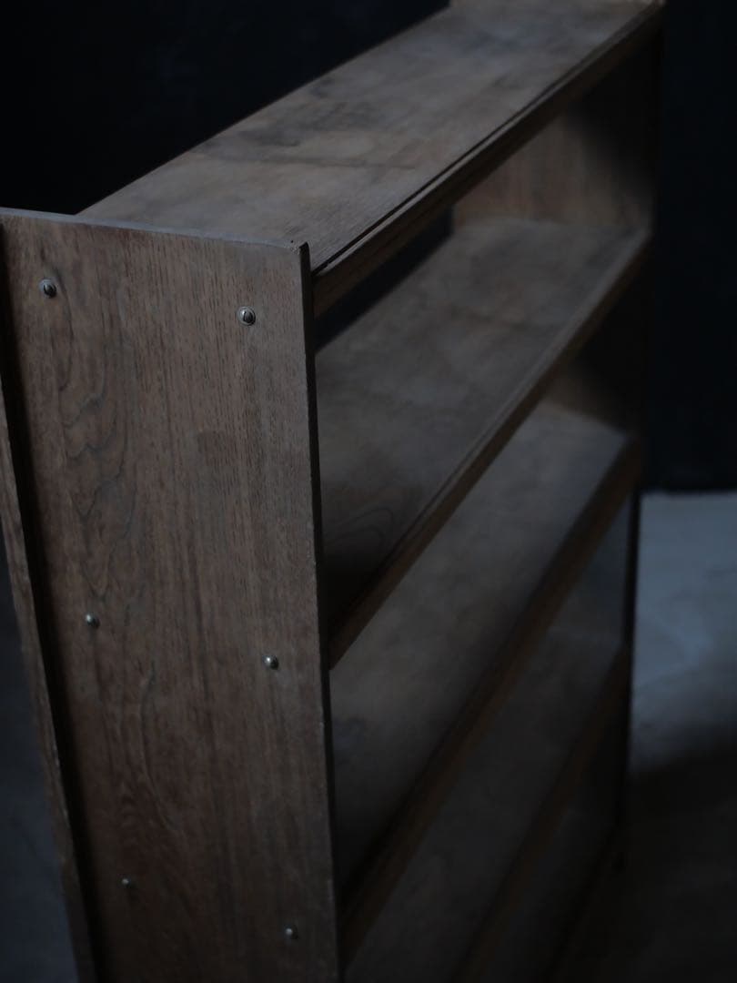 収納棚　棚　本棚　ショーケース　ラック　古家具　古道具　アンティーク　昭和レトロ