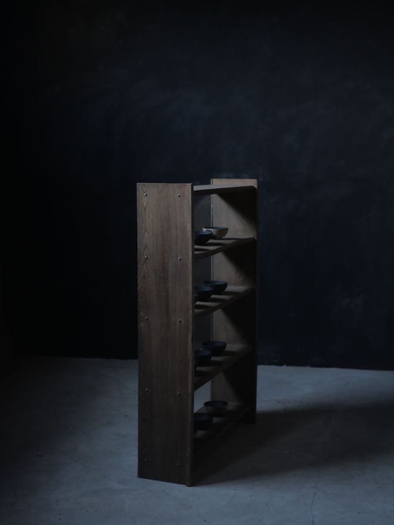 収納棚　棚　本棚　ショーケース　ラック　古家具　古道具　アンティーク　昭和レトロ