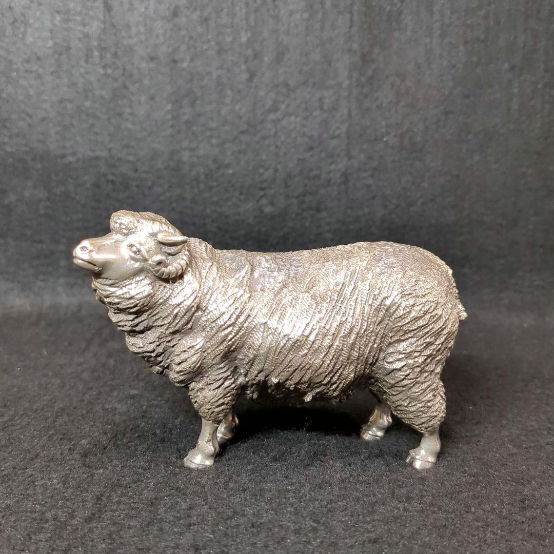 蝋型師 　大森孝志作　 銀製「薫風」羊　ひつじ１個　重量約４５０グラム