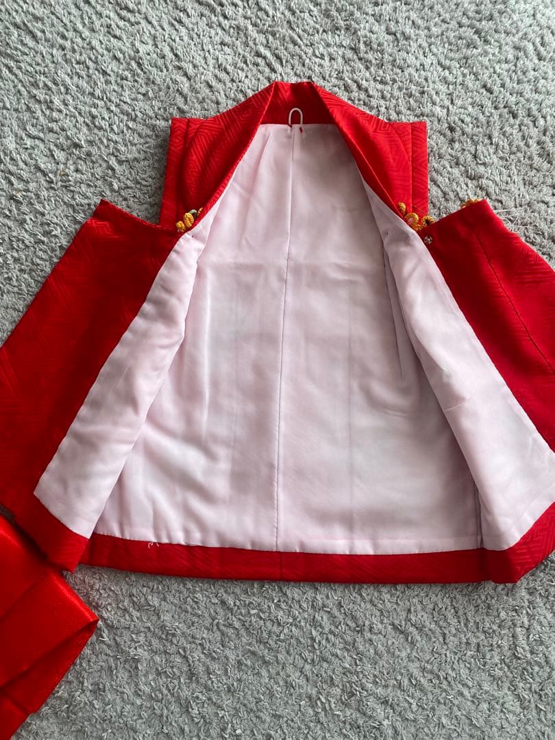 7歳　七五三　着物　被布　セット　絹　正絹