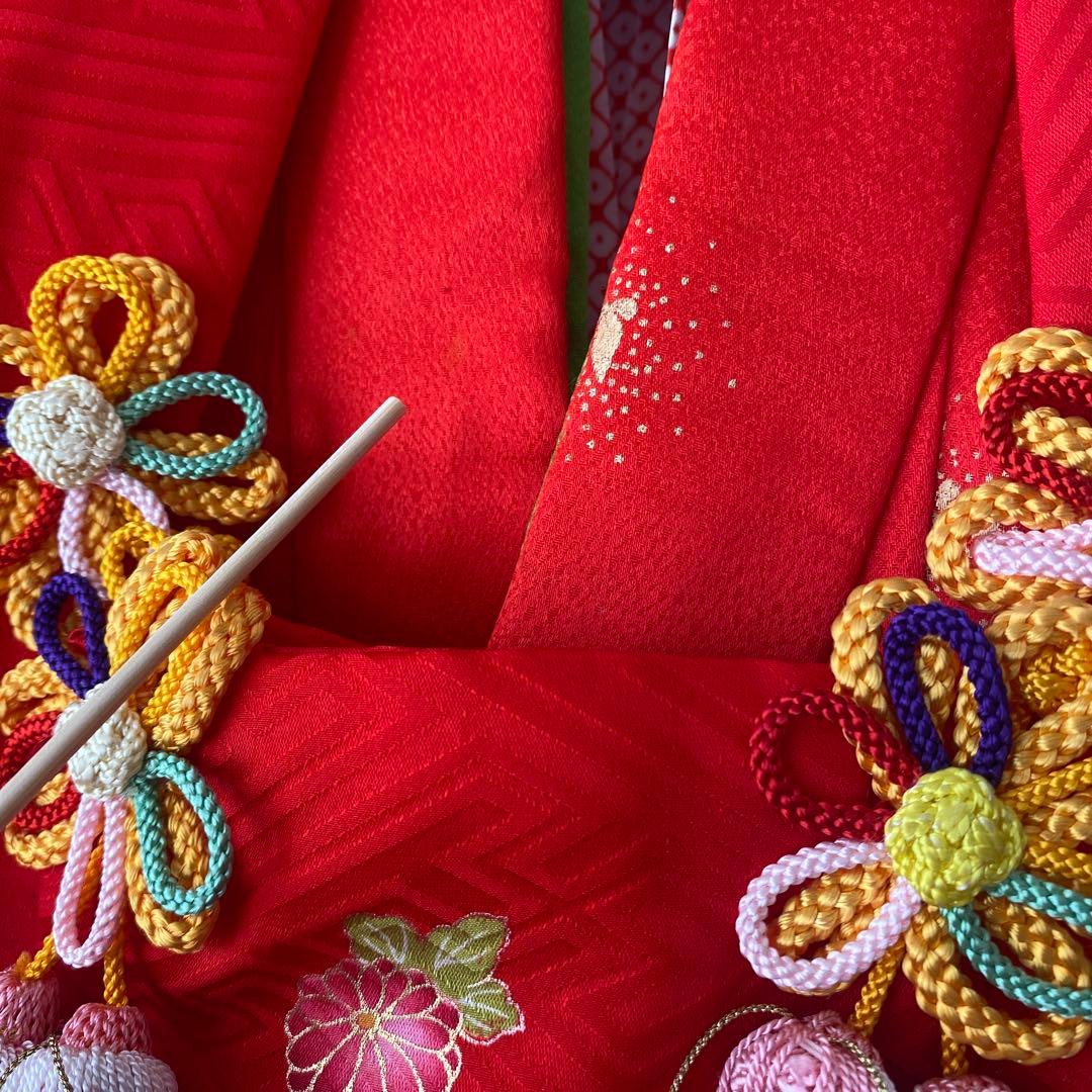 7歳　七五三　着物　被布　セット　絹　正絹