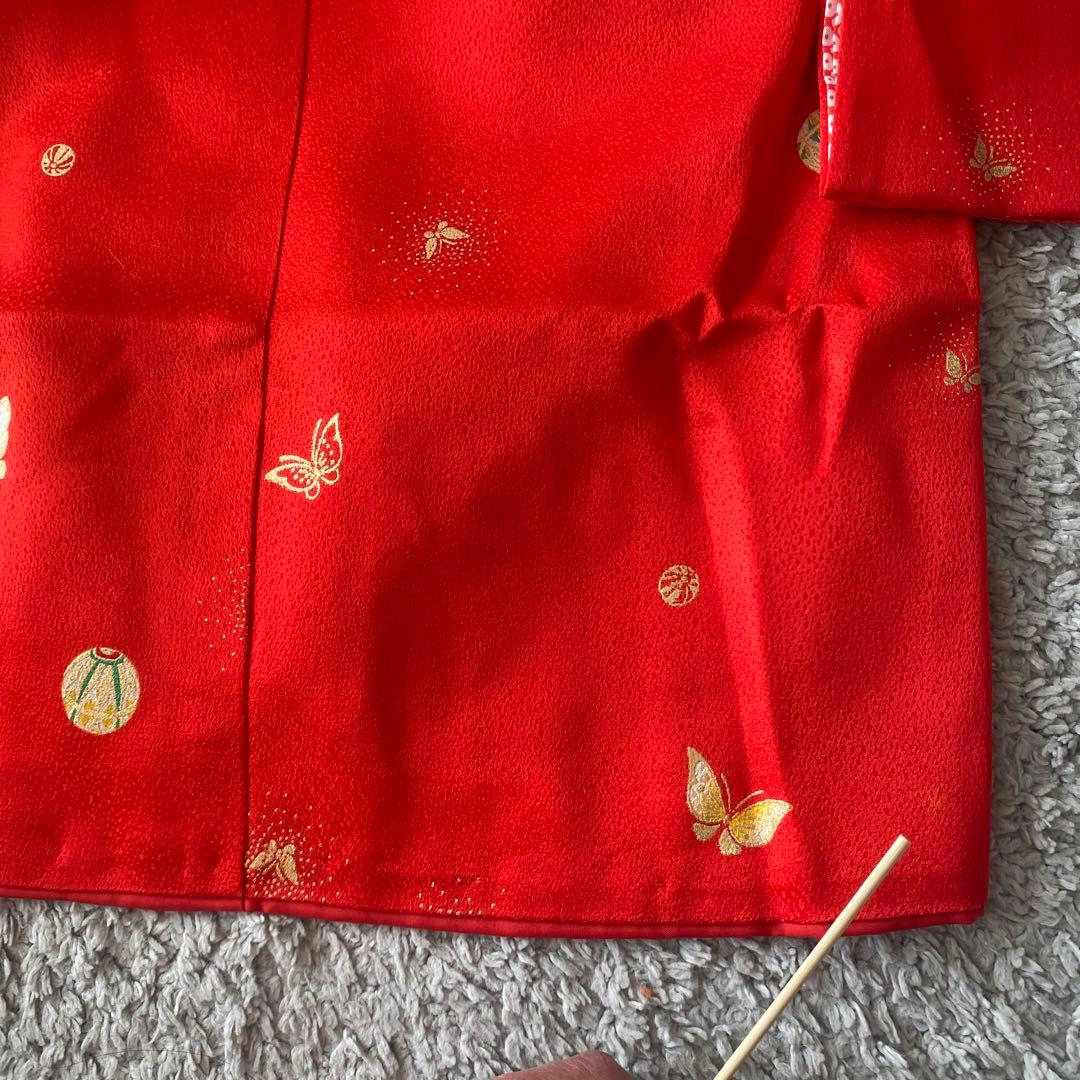 7歳　七五三　着物　被布　セット　絹　正絹