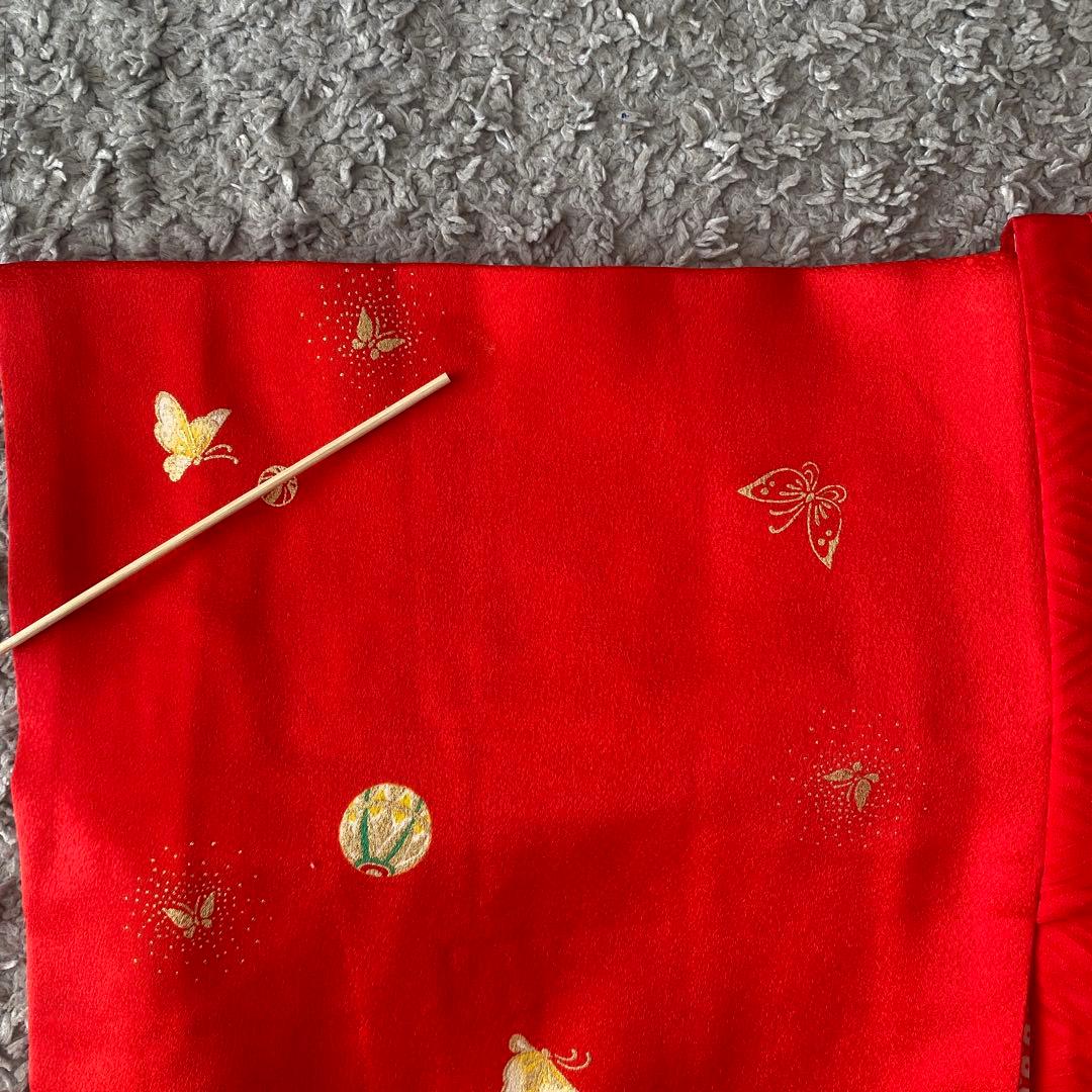 7歳　七五三　着物　被布　セット　絹　正絹