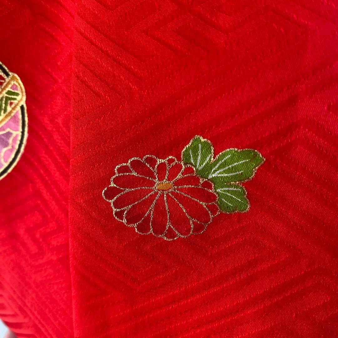 7歳　七五三　着物　被布　セット　絹　正絹