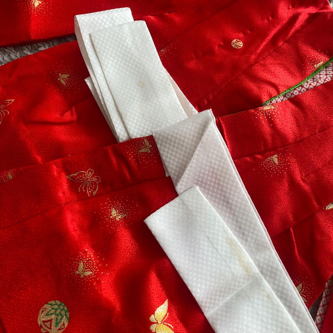 7歳　七五三　着物　被布　セット　絹　正絹