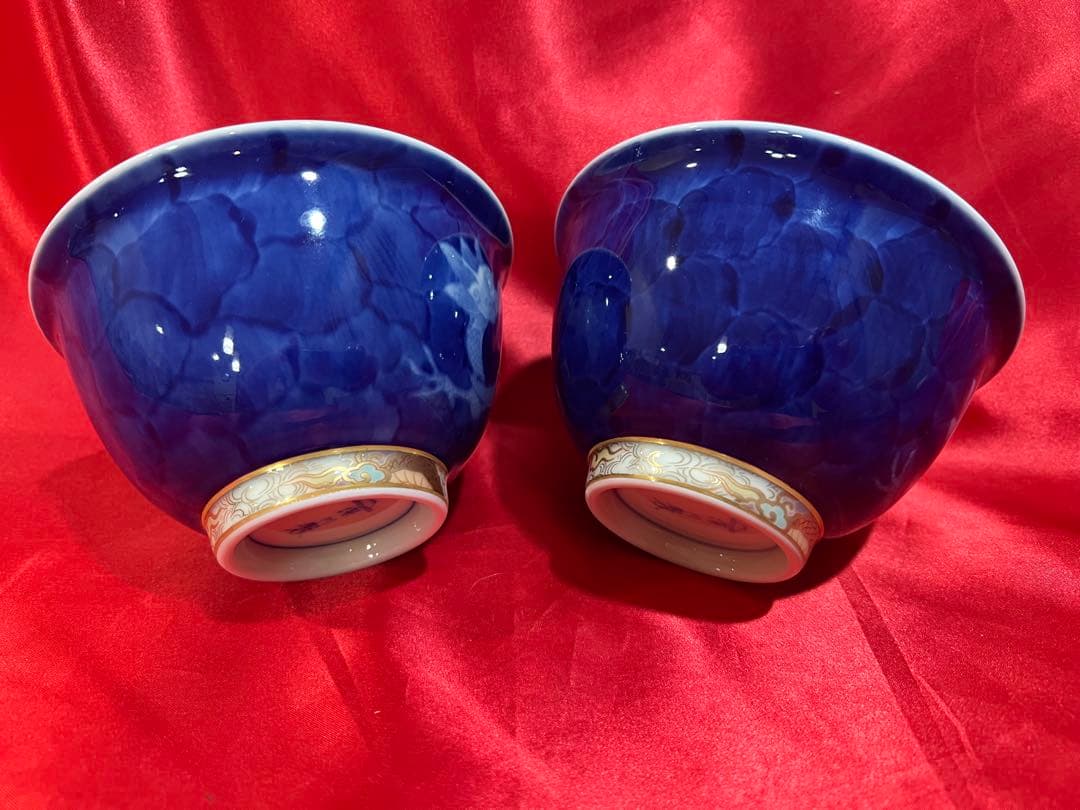 k*i様 深川製磁　染付龍 谷型飯碗　2個セット（新品未使用）