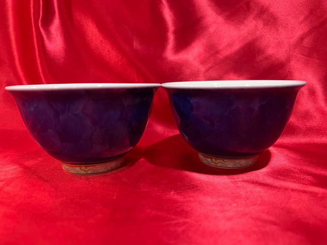 k*i様 深川製磁　染付龍 谷型飯碗　2個セット（新品未使用）