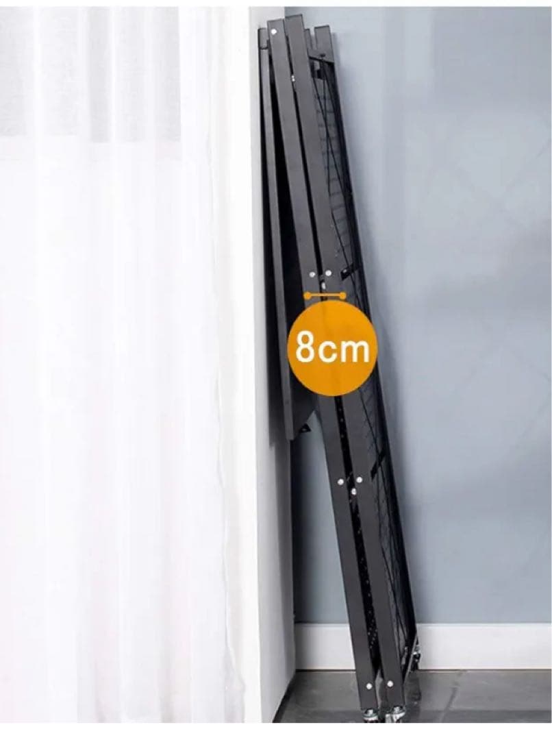 未使用　収納　折りたたみ　ラック 4段式　ブラック