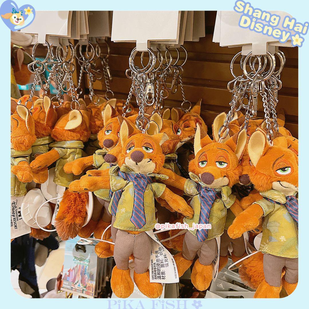 現地購入☆正規品】ニック ズートピア ぬいぐるみキーホルダー 上海