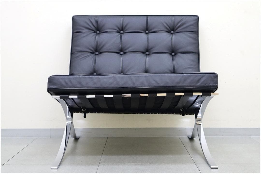 バルセロナチェア 本革 1P 1人掛け ソファ ラウンジ チェア リプロダクト