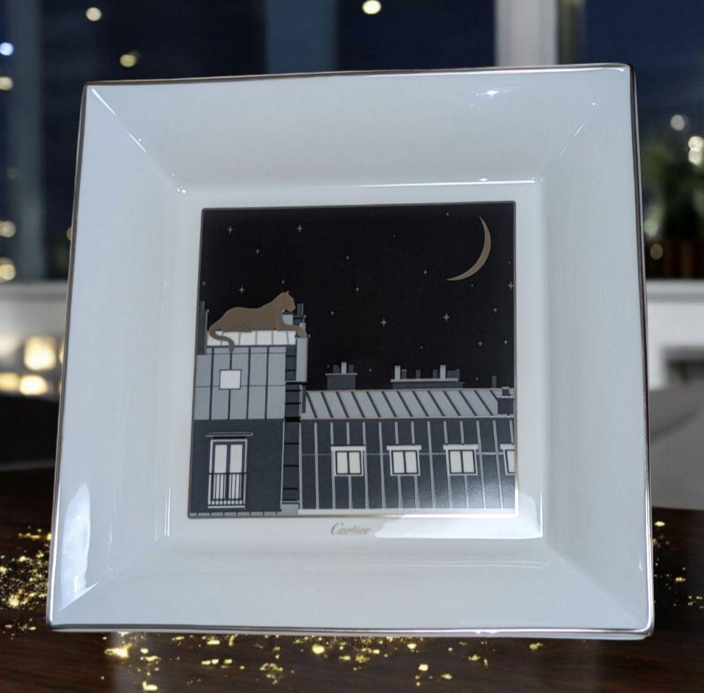 【非売品】【希少】Cartier 夜空デザイン プレート 専用ボックス付き