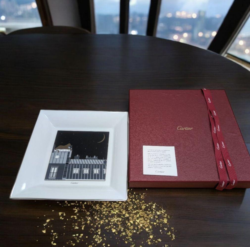 【非売品】【希少】Cartier 夜空デザイン プレート 専用ボックス付き