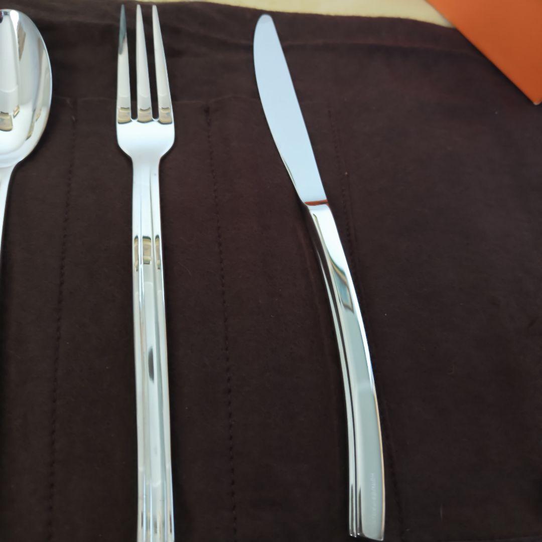 【未使用・箱入り】エルメス　オンド Onde 波　カトラリーセット　全６本