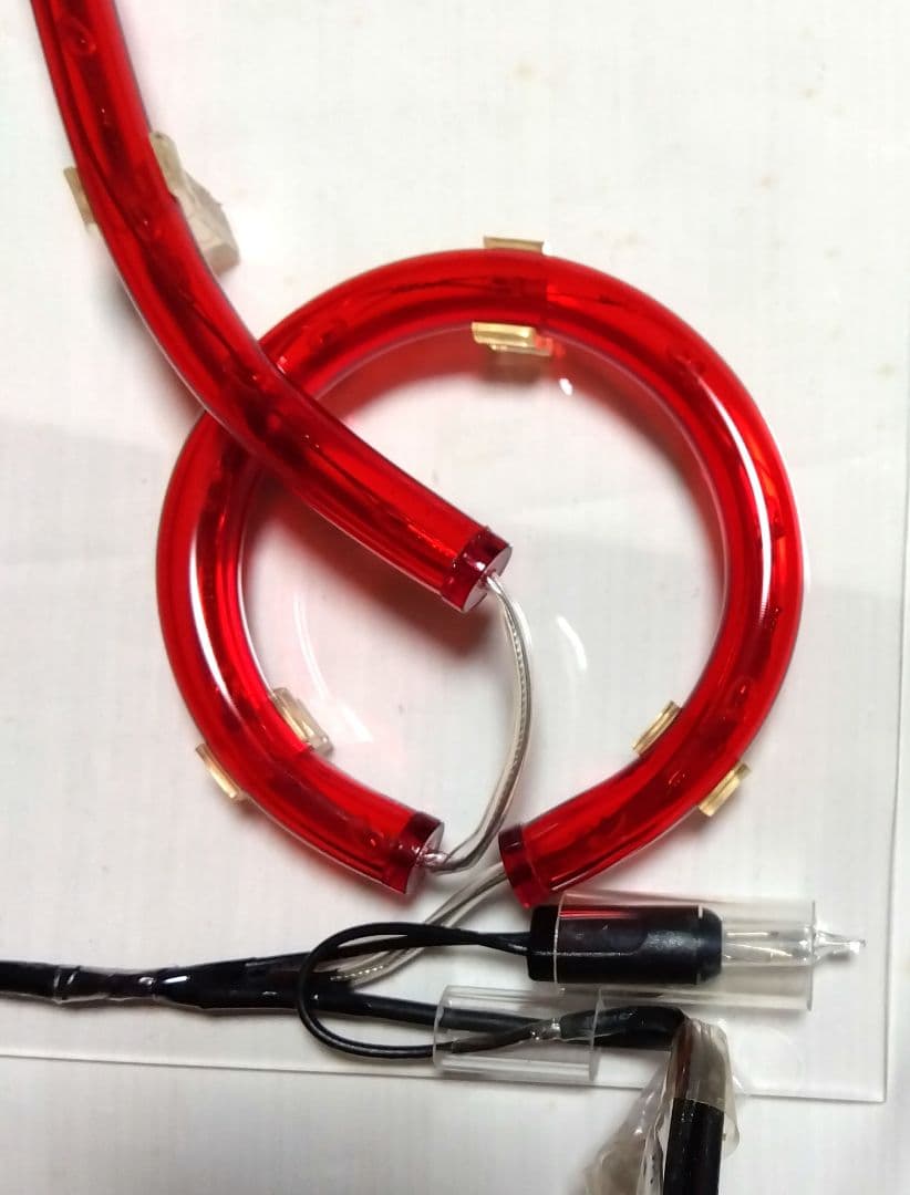 赤い自転車形　ネオンライト