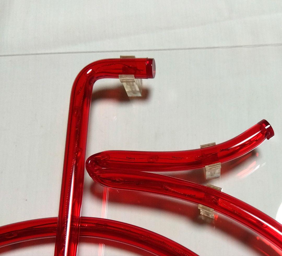 赤い自転車形　ネオンライト