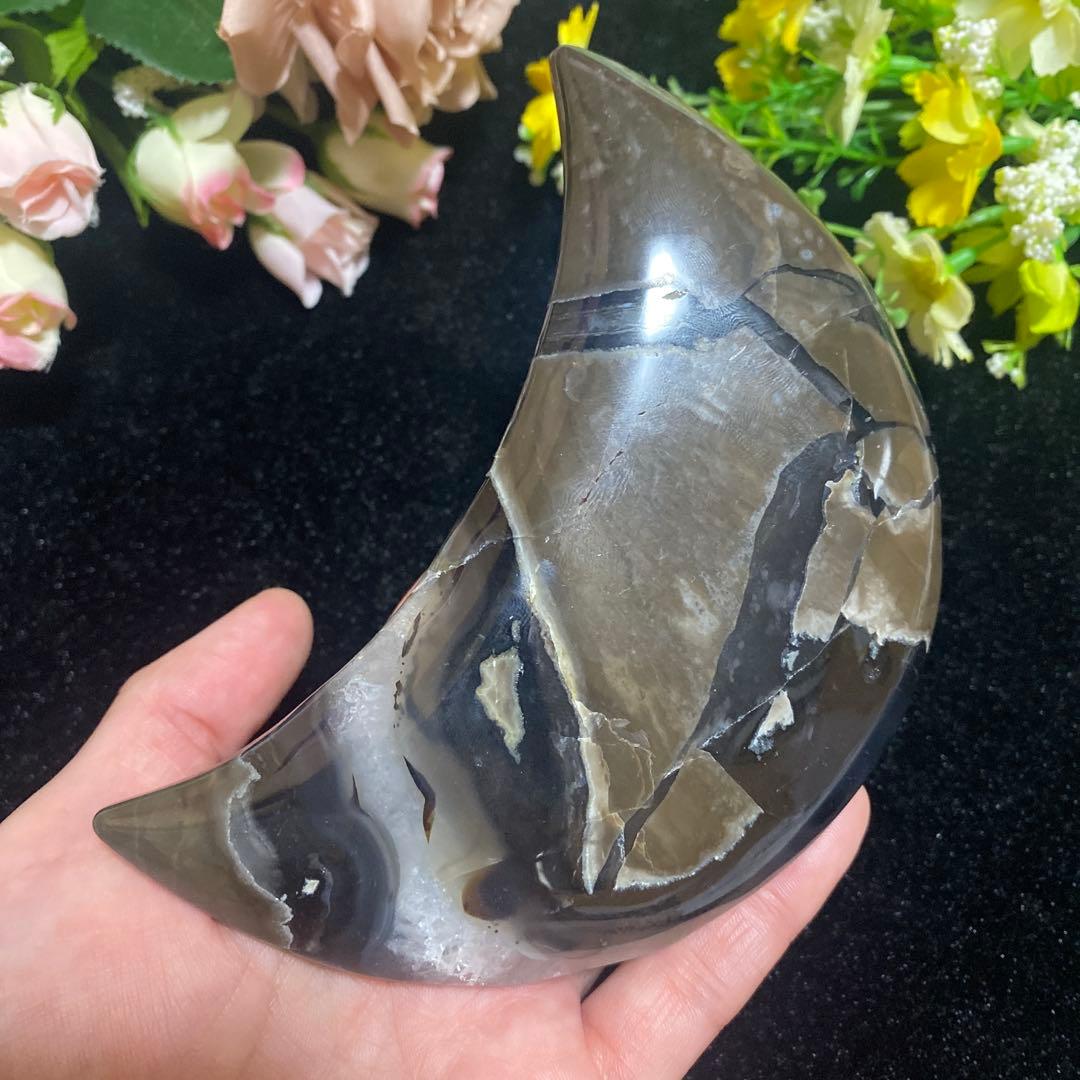 ボルケーノアゲート 月 ビッグムーン カービング