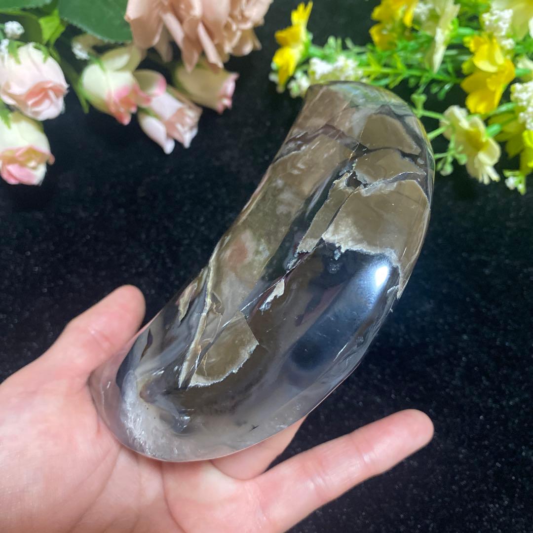 ボルケーノアゲート 月 ビッグムーン カービング