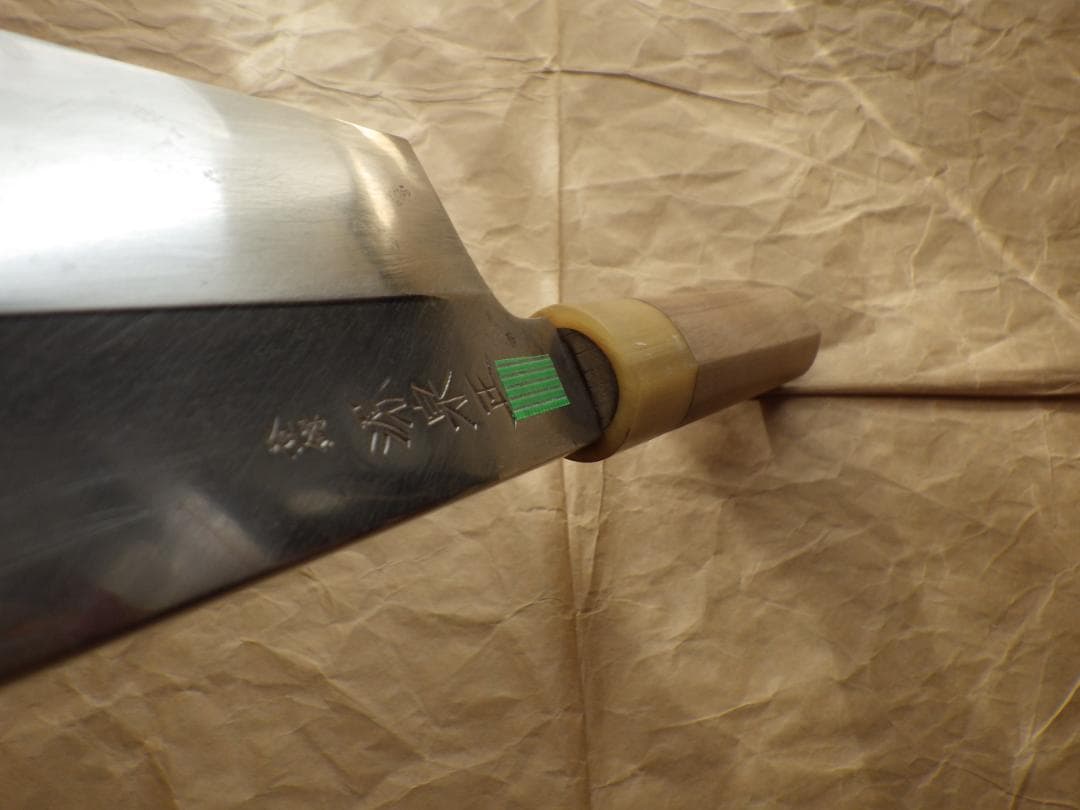 源泉正作☆鱧切り包丁尺1寸/ ☆本水牛柄☆堺打刃物☆記名有り 162