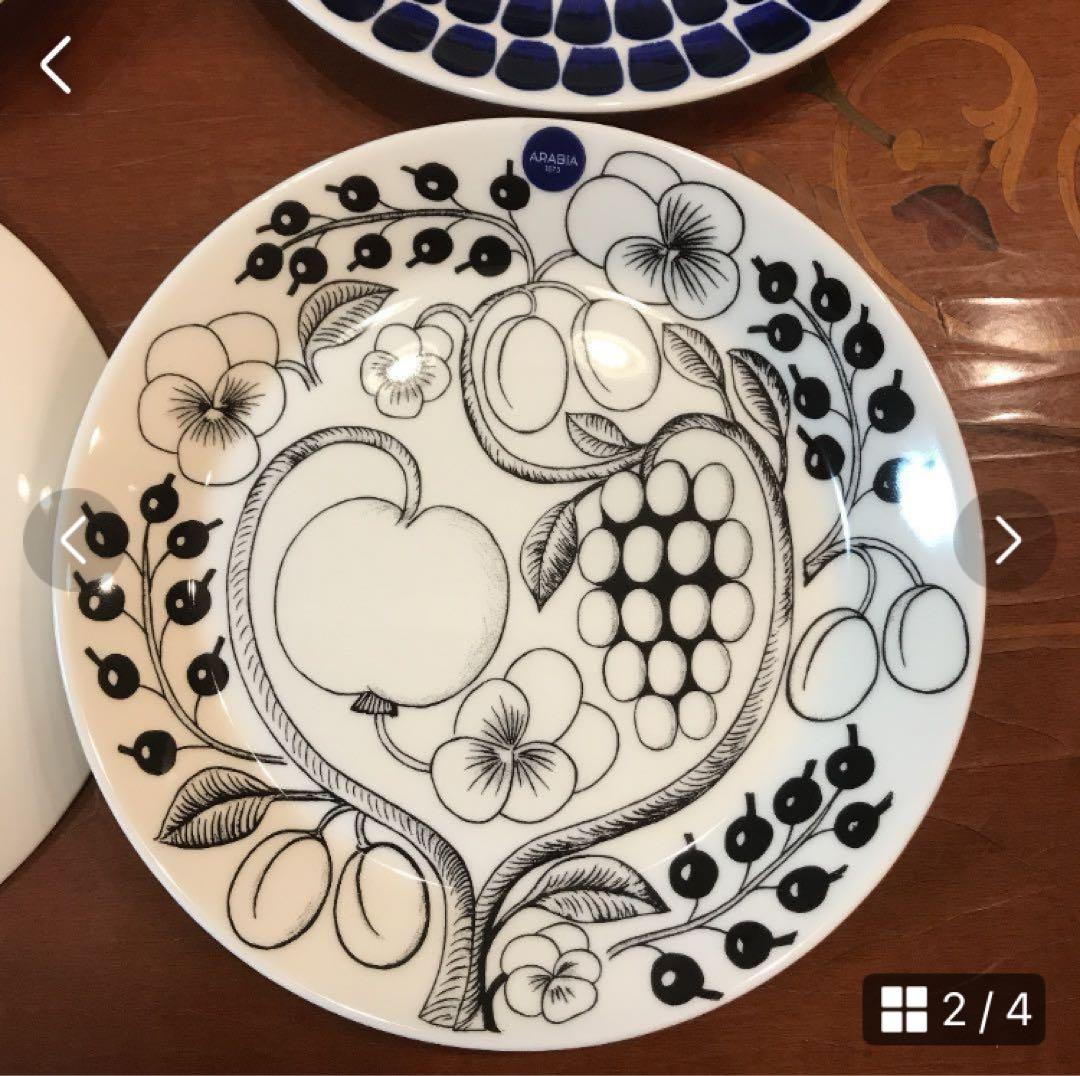 新品☆アラビア パラティッシ＆トゥオキオ 20cmプレート4枚 ARABIA