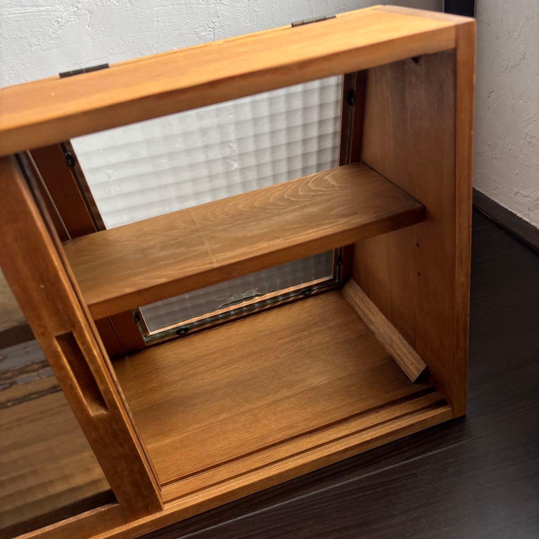 木製 キッチン 収納 ショーケース 収納ラック 調味料 レトロ アンティーク