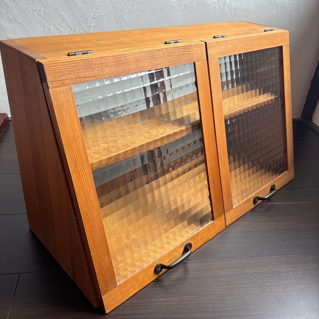 木製 キッチン 収納 ショーケース 収納ラック 調味料 レトロ アンティーク