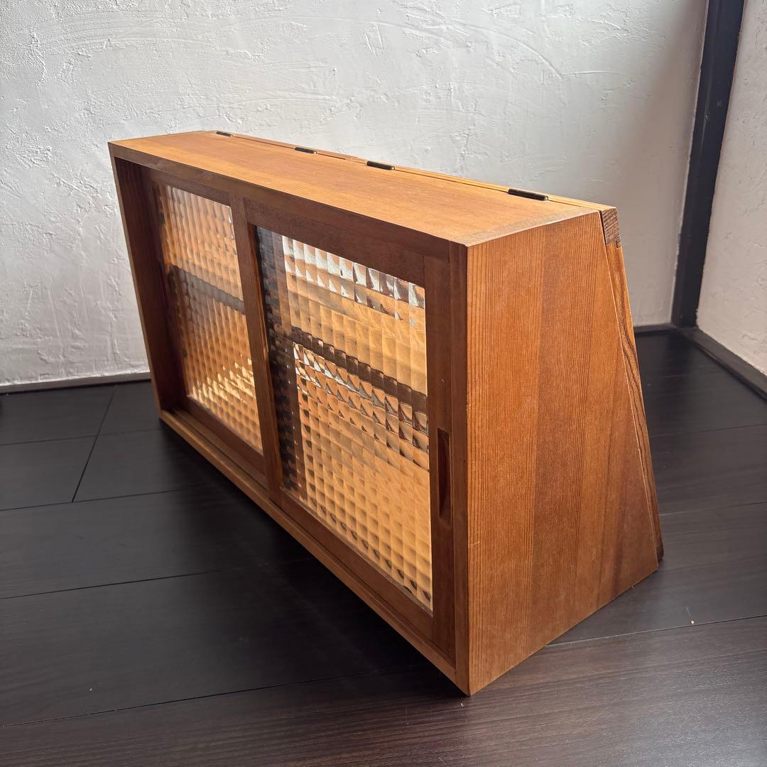 木製 キッチン 収納 ショーケース 収納ラック 調味料 レトロ アンティーク