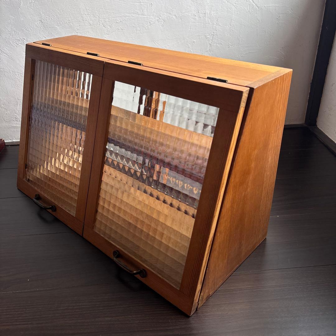 木製 キッチン 収納 ショーケース 収納ラック 調味料 レトロ アンティーク