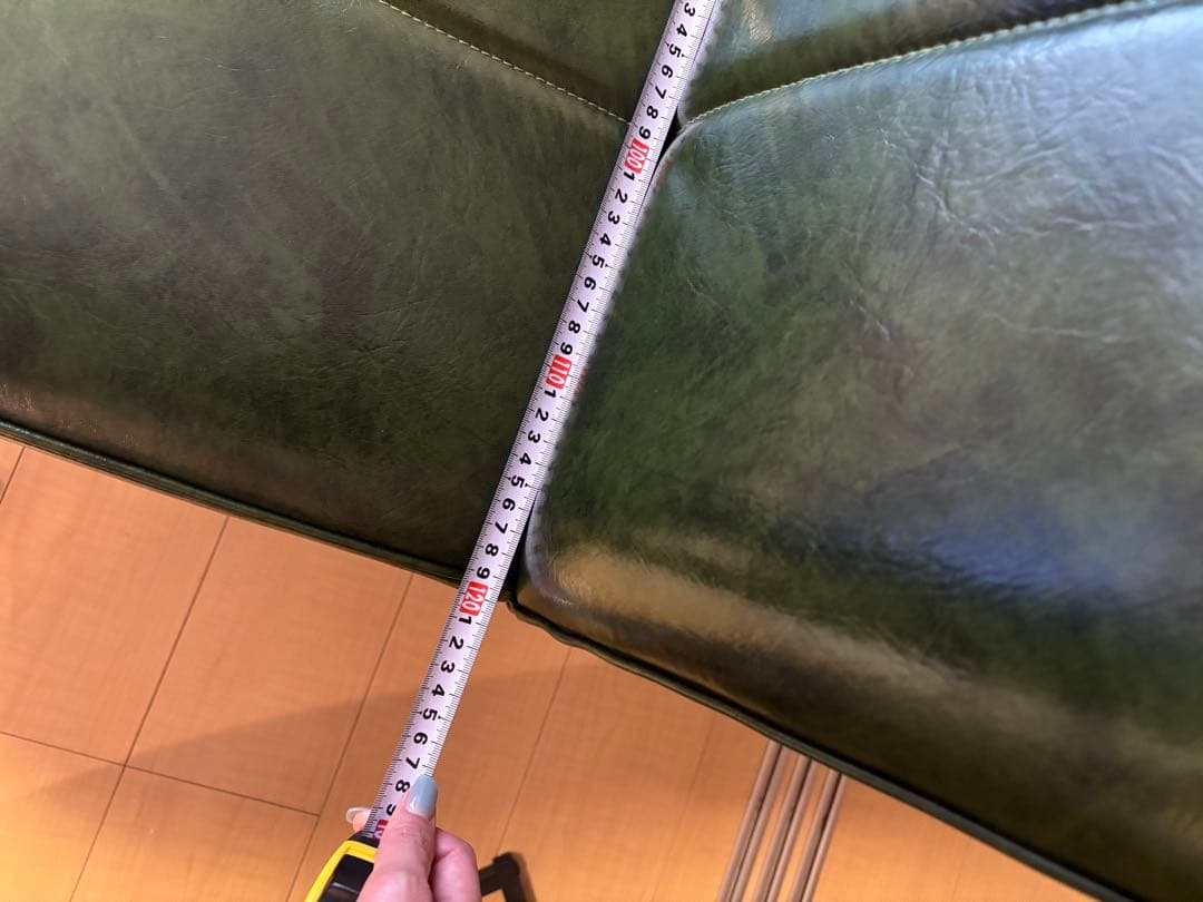 【Rinrin】niko and... グリーンソファ 約幅120cm