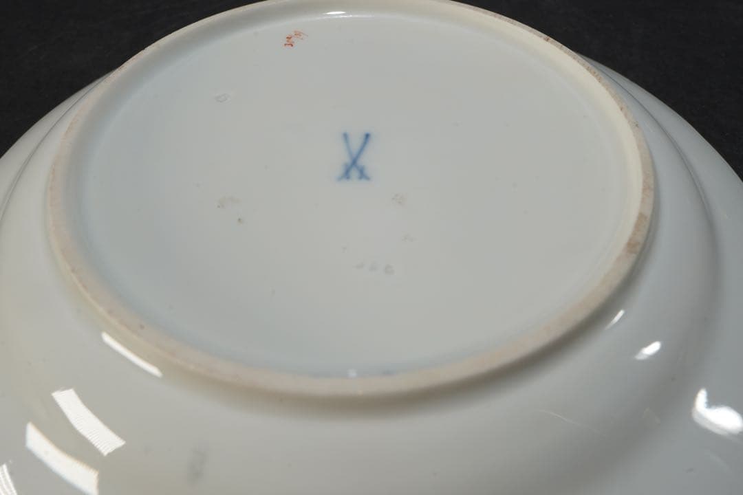 マイセン　Aカンテ　5つ花　デザートプレート　18.0cm