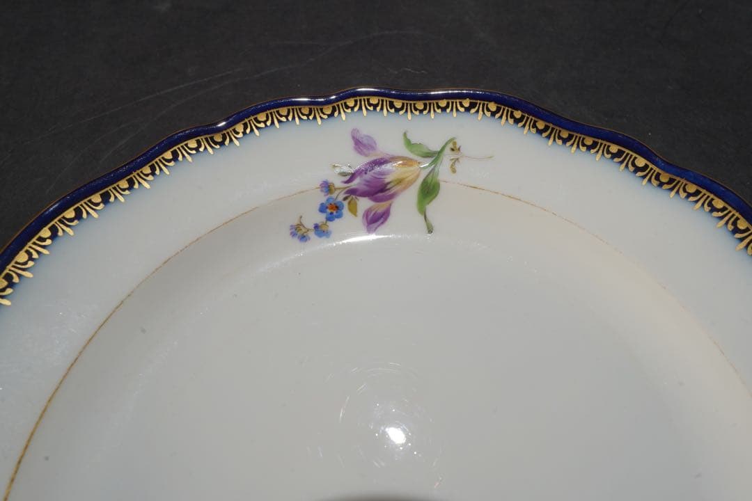 マイセン　Aカンテ　5つ花　デザートプレート　18.0cm