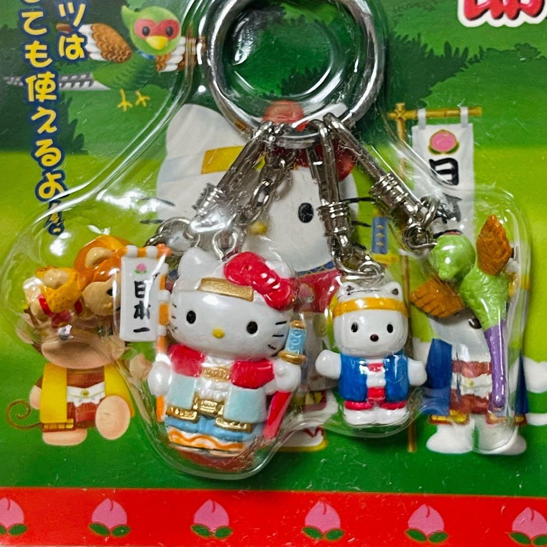 岡山限定 桃太郎 ハローキティ 4パーツ キーホルダー - メルカリ